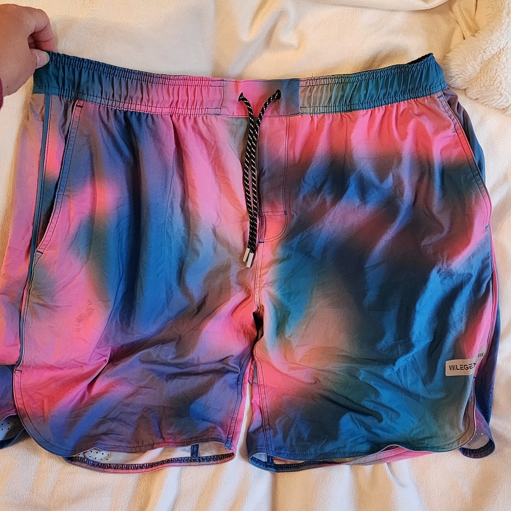 Colorful Tie-Dye Swim Shorts
